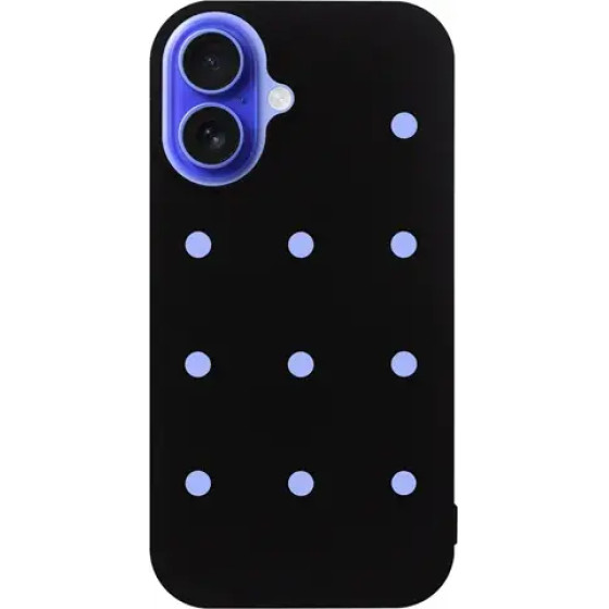 Vivid Silicone Pins Case Apple Iphone 16 Black - (CS-PBRD-2401001)