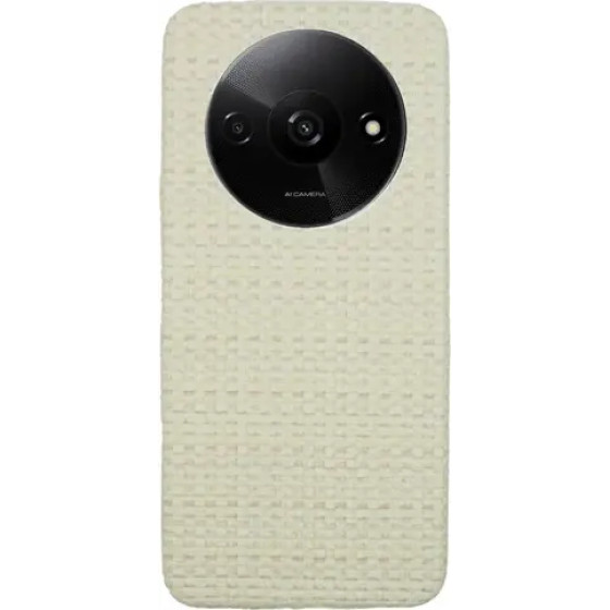 Vivid Woven Pattern Case Redmi A3 Beige - (CS-Eth Case 1-2403002)
