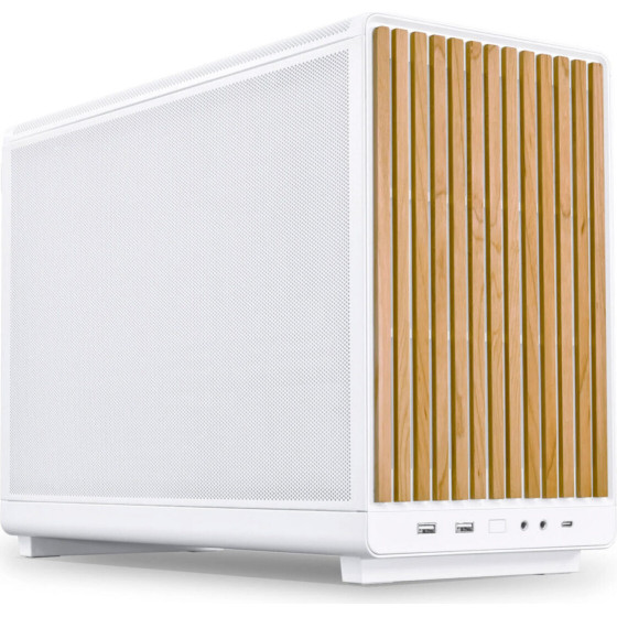 Lian Li Dan Case A3 Wood White - M-Atx All Mesh Steel-Fabric Pc Case From Daniel Hansen - (G99.A3W-WD.00)
