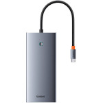 Baseus Hub 13in1 Portaljoy USB-C To HDMI+DP+VGA+C+USB+PD+RJ45+SD/TF+3.5mm (grey) - (B00053002811-01)