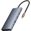 Baseus Hub 13in1 Portaljoy USB-C To HDMI+DP+VGA+C+USB+PD+RJ45+SD/TF+3.5mm (grey) - (B00053002811-01)