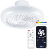 Ksix Light Ceiling Siroco With Fan And Speaker Rgbic Cct 46cm White - (BXVENT01)