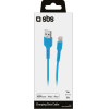 SBS Data Cable Mfi Usb 2.0 To Lightning 1m Blue - (CABLEUSBIP589A)