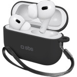 SBS Silicone Case Airpods Pro 2 (1st And 2nd Gen) Black - (TEAPPRO2K)
