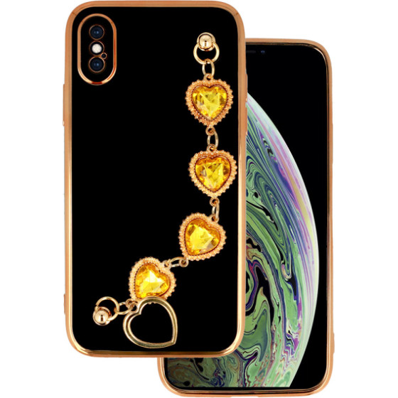 Senso Spd Chain Diamond Hearts Iphone X / Xs Black - (SESCDHIPXB)