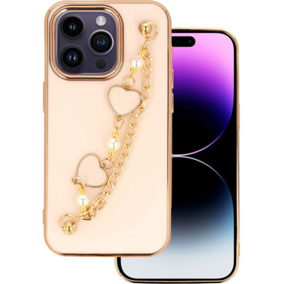 Senso Spd Chain Hearts Iphone 14 Pro Light Pink - (SESCHIP14PROB)