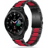 Tech-Protect Replacment Band Stainless For Samsung Watch 4 / 5 / 5 Pro / 6 / 7 / Fe Black Red - (TPRISSW4BR)