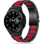 Tech-Protect Replacment Band Stainless For Samsung Watch 4 / 5 / 5 Pro / 6 / 7 / Fe Black Red - (TPRISSW4BR)