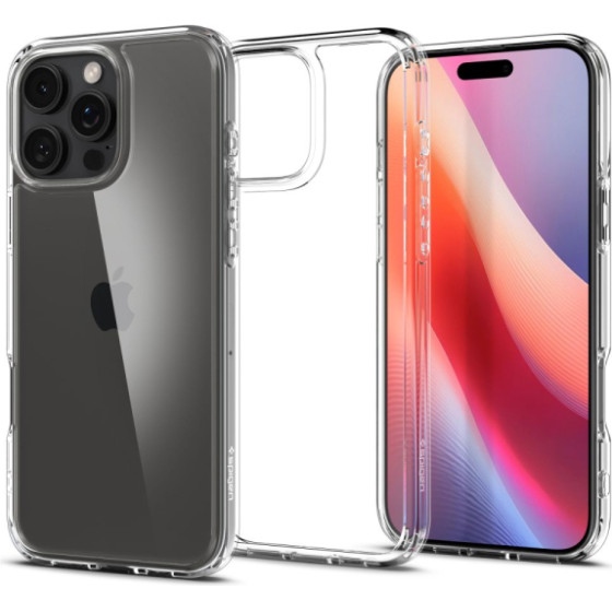 Spigen Ultra Hybrid Iphone 16 Pro Max Crystal Clear Backcover - (ACS07994)
