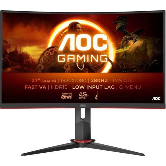 AOC Fhd Ergonomic Gaming Monitor 27'' 280Hz - (C27G2Z3/BK)