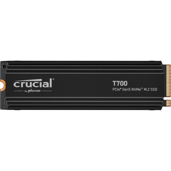 Crucial T700 With Heatsink Ssd 4TB M.2 Nvme Pci Express 5.0 - (CT4000T700SSD5)