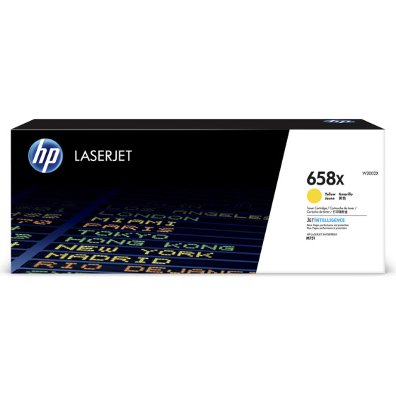 HP 658X Yellow Laserjet Toner Cartridge Hc (28k) - (W2002X)