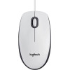 Logitech M100 Optical Mouse (White, Wired) - (910-005004)