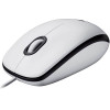 Logitech M100 Optical Mouse (White, Wired) - (910-005004)