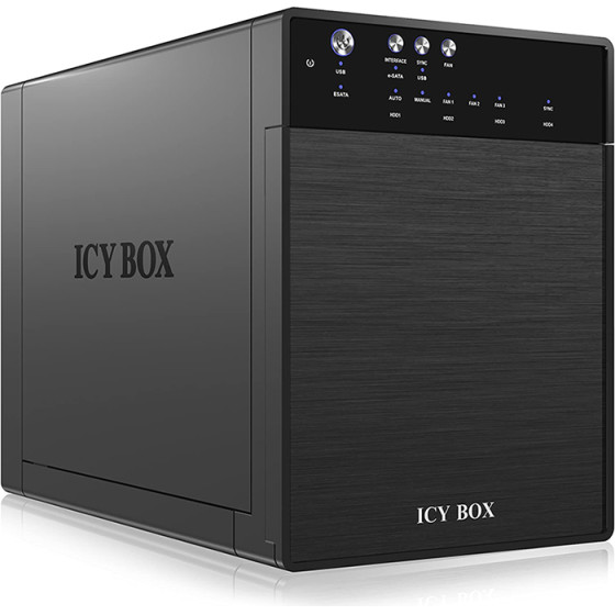 RaidSonic Icy Box External 4x Jbod Enclosure With Esata And Usb 3.0 For 3.5'' Sata Hard Drives - (IB-3640SU3)