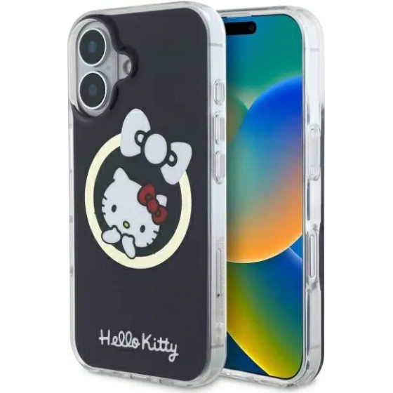 Hello Kitty IML Fun bow Magsafe iPhone 16 Case - Black - (Hel000135-0)