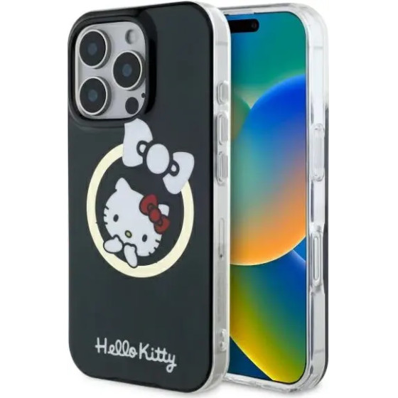 Hello Kitty IML Fun Bow Magsafe iPhone 16 Pro Case - Black - (Hel000136-0)
