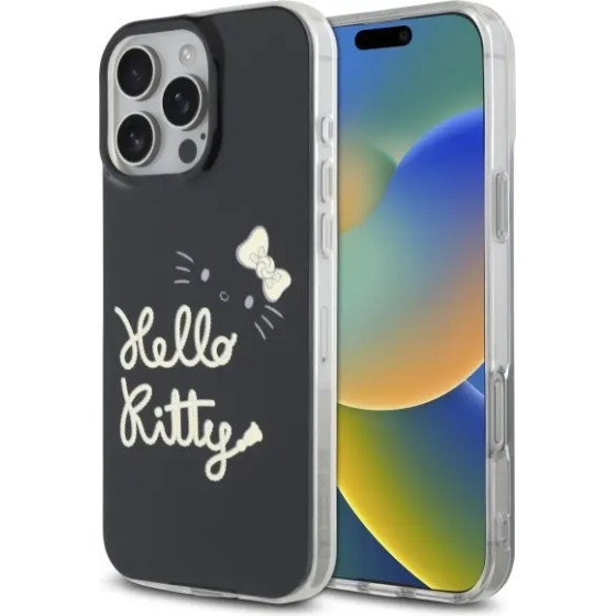 Hello Kitty IML Golden Diva MagSafe Case for iPhone 16 Pro Max - Black - (Hel000152-0)
