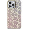 Hello Kitty IML Gradient Electrop Crowded Kitty Head Case for iPhone 15 Pro Max - Pink - (Hel000084-0)
