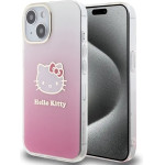 Hello Kitty IML Gradient Electrop Kitty Head case for iPhone 15 - pink - (Hel000033-0)