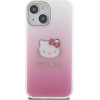 Hello Kitty IML Gradient Electrop Kitty Head case for iPhone 15 - pink - (Hel000033-0)
