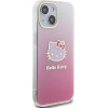 Hello Kitty IML Gradient Electrop Kitty Head case for iPhone 15 - pink - (Hel000033-0)