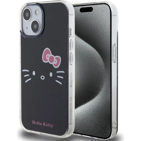 Hello Kitty IML Kitty Face case for iPhone 15 - black - (Hel000036-0)