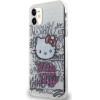 Hello Kitty IML Kitty On Bricks Graffiti case for iPhone 11 / Xr - white - (Hel000003-0)