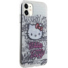 Hello Kitty IML Kitty On Bricks Graffiti case for iPhone 11 / Xr - white - (Hel000003-0)