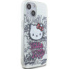 Hello Kitty IML Kitty On Bricks Graffiti case for iPhone 15 - white - (Hel000035-0)