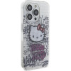 Hello Kitty IML Kitty On Bricks Graffiti case for iPhone 15 Pro Max - white - (Hel000039-0)