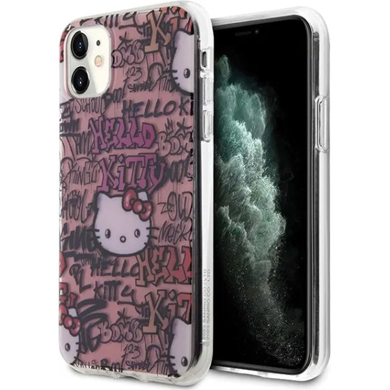 Hello Kitty IML Tags Graffiti case for iPhone 11 / Xr - pink - (Hel000004-0)