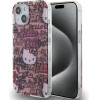 Hello Kitty IML Tags Graffiti case for iPhone 15 - pink - (Hel000012-0)
