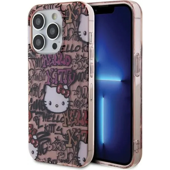 Hello Kitty IML Tags Graffiti case for iPhone 15 Pro Max - pink - (Hel000040-0)
