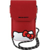 Hello Kitty Leather Hiding Kitty Cord bag - red - (Hel000094-0)