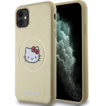 Hello Kitty Leather Kitty Head MagSafe case for iPhone 11 / Xr - gold - (Hel000085-0)