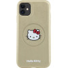 Hello Kitty Leather Kitty Head MagSafe case for iPhone 11 / Xr - gold - (Hel000085-0)