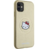 Hello Kitty Leather Kitty Head MagSafe case for iPhone 11 / Xr - gold - (Hel000085-0)