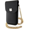 Hello Kitty Leather Metal Logo Chain bag - black - (Hel000092-0)