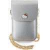 Hello Kitty Leather Metal Logo Chain bag - silver - (Hel000091-0)