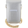Hello Kitty Leather Metal Logo Chain bag - silver - (Hel000091-0)