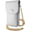 Hello Kitty Leather Metal Logo Chain bag - silver - (Hel000091-0)