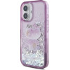 Hello Kitty Liquid Glitter 50TH Anniversary Party iPhone 16 Case - Purple - (Hel000154-0)