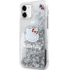 Hello Kitty Liquid Glitter Charms Kitty Head Case for iPhone 11 / Xr - Silver - (Hel000006-0)