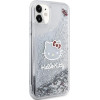 Hello Kitty Liquid Glitter Charms Kitty Head Case for iPhone 11 / Xr - Silver - (Hel000006-0)