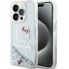 Hello Kitty Liquid Glitter Charms Kitty Head case for iPhone 13 Pro / 13 - silver - (Hel000015-0)