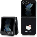Hello Kitty Metal Logo Kitty Head case for Samsung Galaxy Z Flip 5 - black - (Hel000124-0)