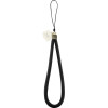 Hello Kitty Nylon Cord Kitty Head Phone Charm - Black - (Hel000172-0)