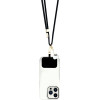 Hello Kitty Patch & Kitty Head Charm Universal Phone Lanyard - Black - (Hel000166-0)