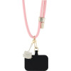 Hello Kitty Patch & Kitty Head Charm Universal Phone Lanyard - Pink - (Hel000167-0)